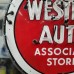 Original Western Auto Porcelain Neon Sign w/Flashing Arrow 54"W x 90"H